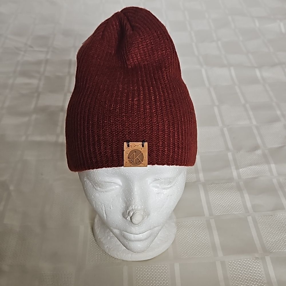 Oakley Women's Knitted Backbone Beanie Hat One Size Fired Brick